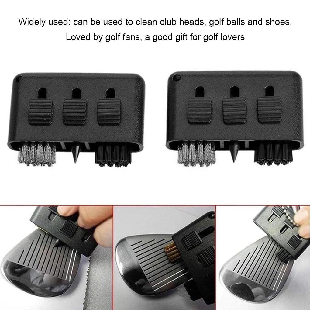 Bộ 2 Bàn Chải 3 Trong 1 Dùng Luyện Tập Đánh Golf Trong Nhà / Ngoài Trời