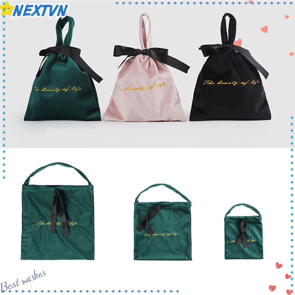 Túi Dây Rút Chất Liệu Nhung Dùng Để Đựng Quà Cưới