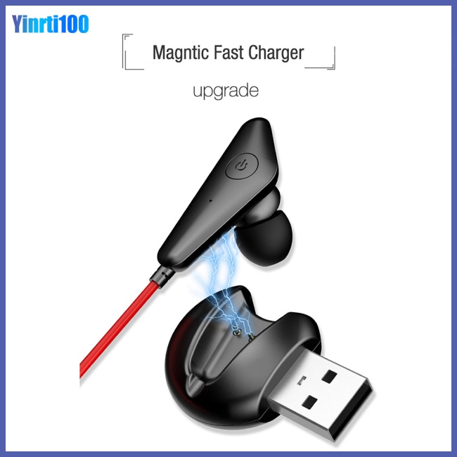 Tai Nghe Treo Cổ Yinrti Kết Nối Bluetooth 5.0 Pin Lớn Giảm Tiếng Ồn