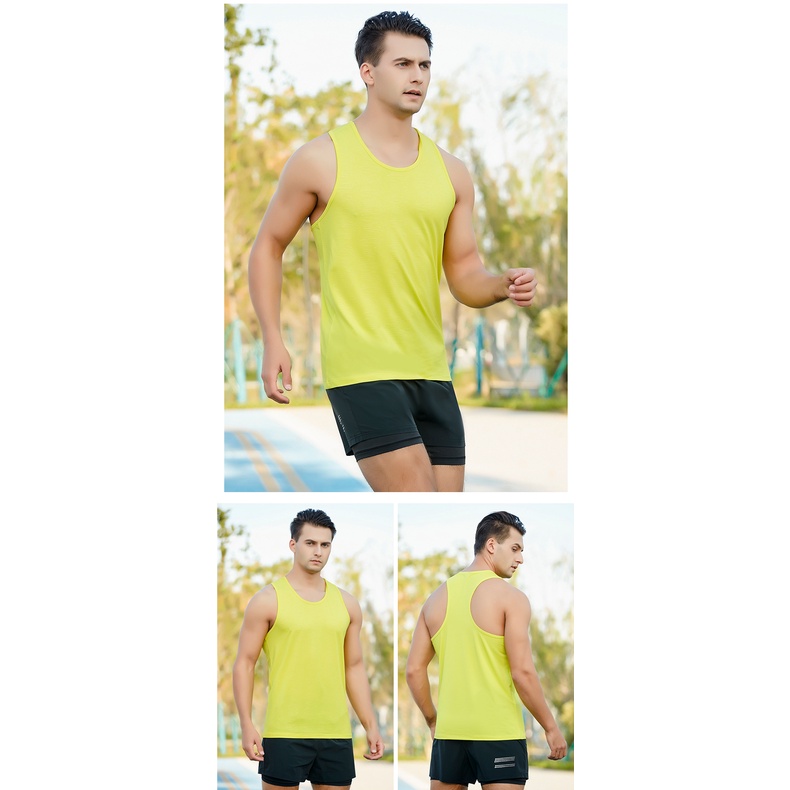 Áo Ba Lỗ Thể Thao Màu Sắc Thời Trang Mùa Hè Thoáng Khí Nhanh Khô Cho Nam