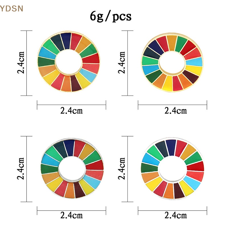 [YDSN] Ghim Cài Áo Hình Bảng Mạch Phát Triển Sức Mạnh 17 Màu Lựa Chọn Mỹ SDGs RT