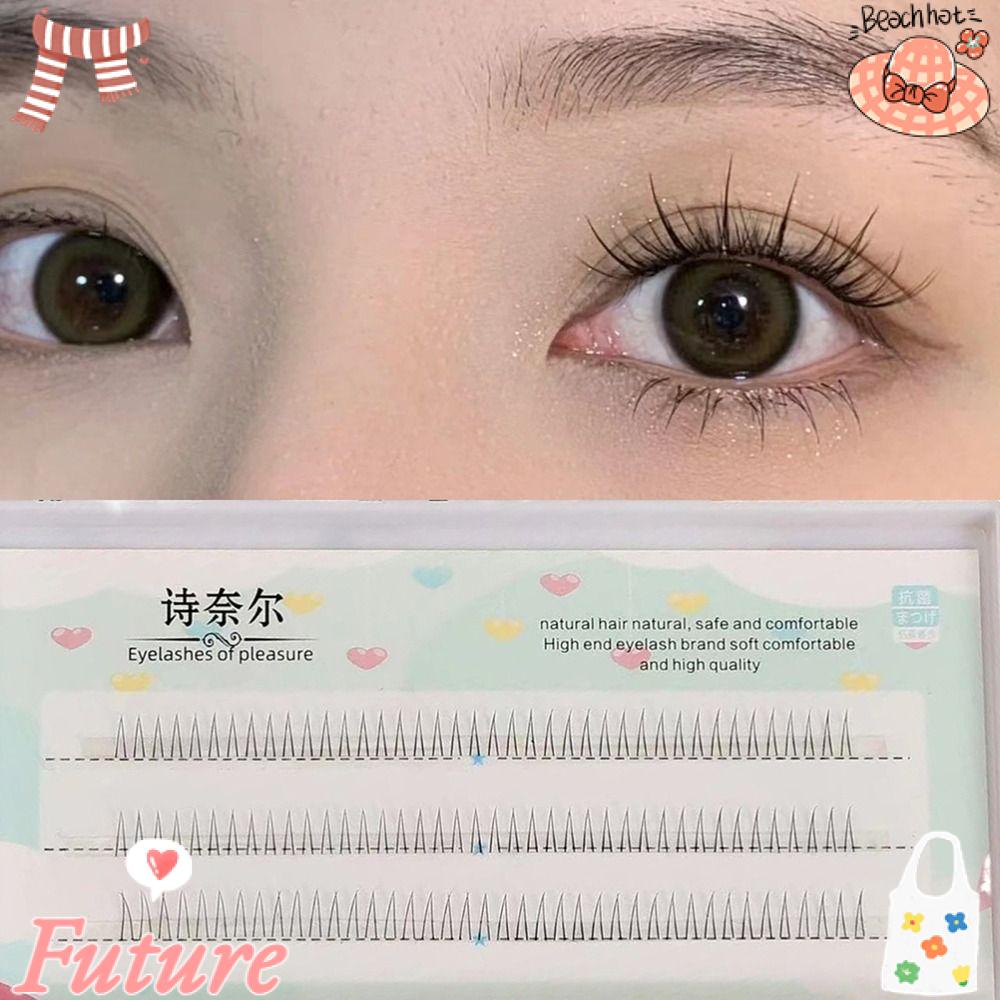 Lông Mi Giả Thân Trong Suốt 5 / 6 / 7mm Trang Điểm Tự Nhiên Cho Nữ