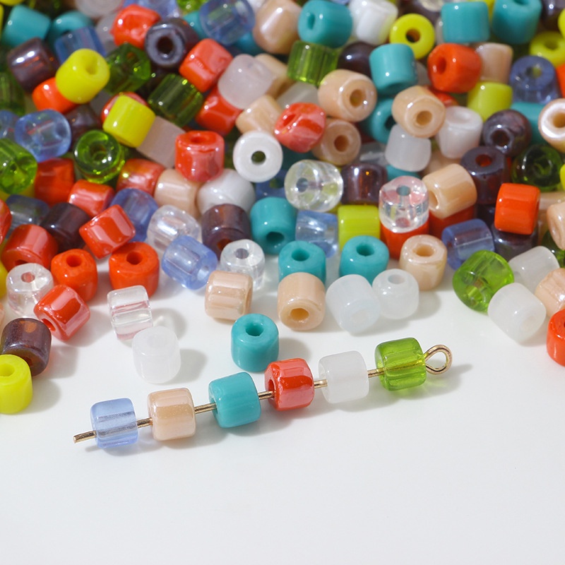 Túi Hạt Xỏ Lỗ Làm Trang Sức Thủ Công 100g 5.5 * 4.5mm