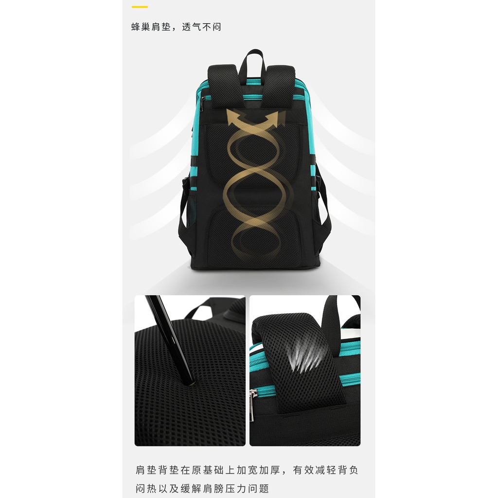 Balo Đựng Vợt Cầu Lông / Tennis Cỡ Lớn Chống Mòn / Thấm Nước Thời Trang Hàn Quốc 2023 Mới