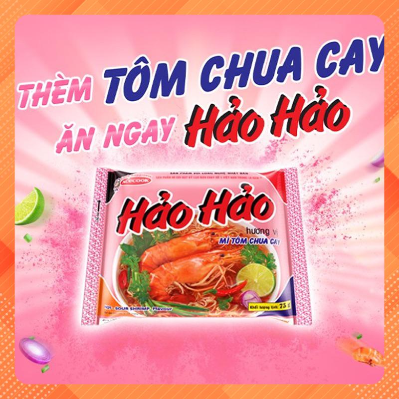 1 gói Mì Hảo Hảo chua cay (70 gam) Cty ACECOOK Việt Nam,loại có muối và ko muối