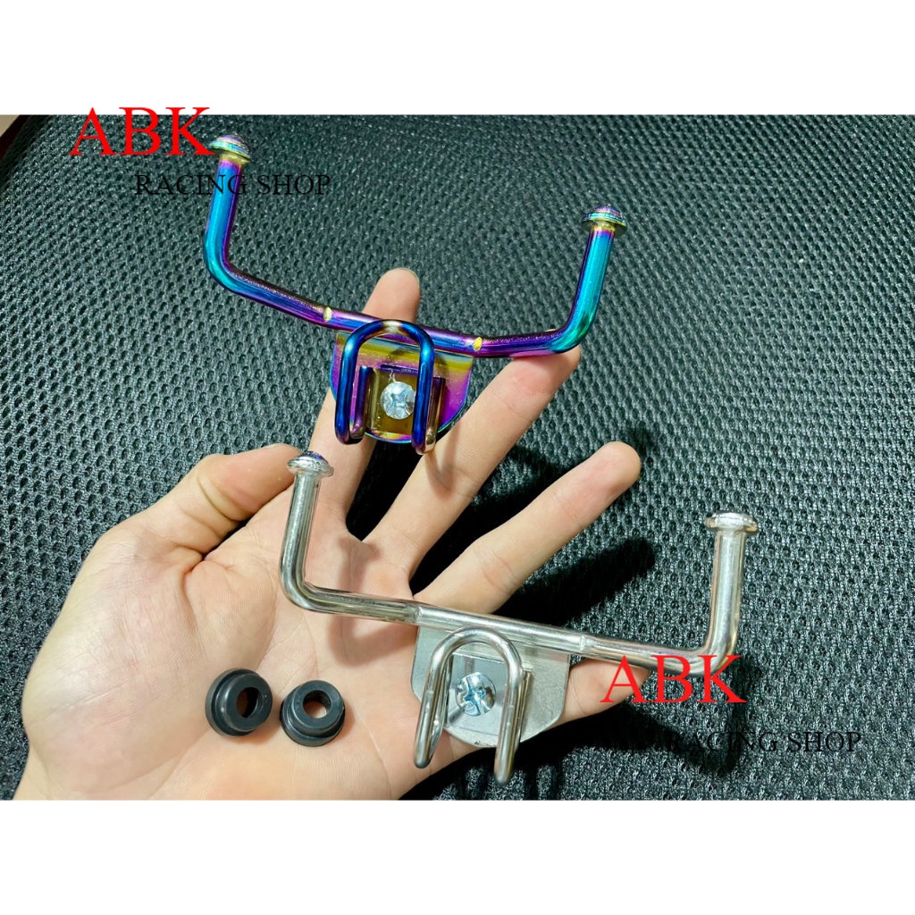 COMBO Móc treo đồ xe máy Vario Vision và móc u inox 304 xi titan 7 màu và màu trắng gắn nhiều xe máy