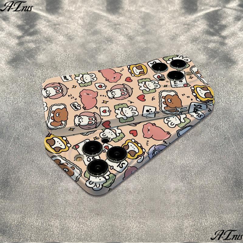 Ốp Điện Thoại Dẻo Họa Tiết Hoạt Hình Động Vật Dễ Thương Chống Sốc Cho Iphone12 max 7811In1314Proiphone12