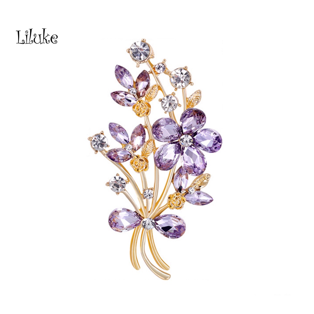 Ghim Cài Áo Hợp Kim Đính Đá Nhiều Màu Sắc Trang Nhã