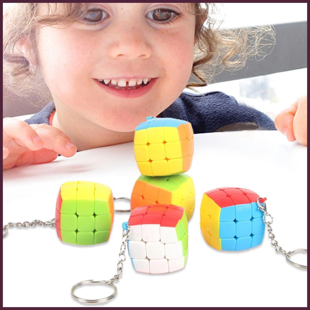 Móc Khóa Mini Hình Dạng Odd Đính Đá Nhiều Màu Sắc Có Thể Tháo Rời Cho Ba Lô / Ví / Túi Xách