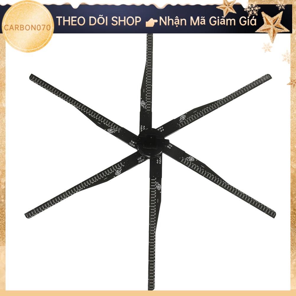 Carbon070 Máy quảng cáo hình ba chiều 3D Hệ thống treo xoay ảnh không khí 1532 Hạt đèn 6 lá chiếu 100‑240V