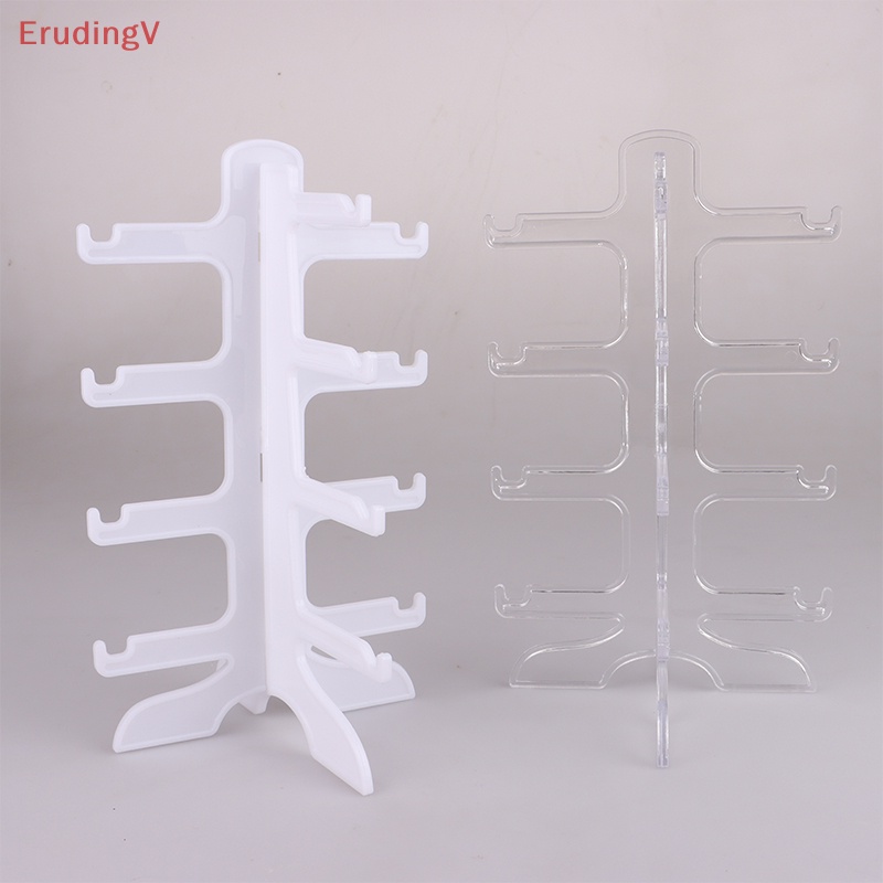 [ErudingV] Giá Đỡ Trưng Bày Mắt Kính 4 Tầng Bằng Nhựa Trong Suốt Sáng Tạo Và Thiết Thực [Mới]