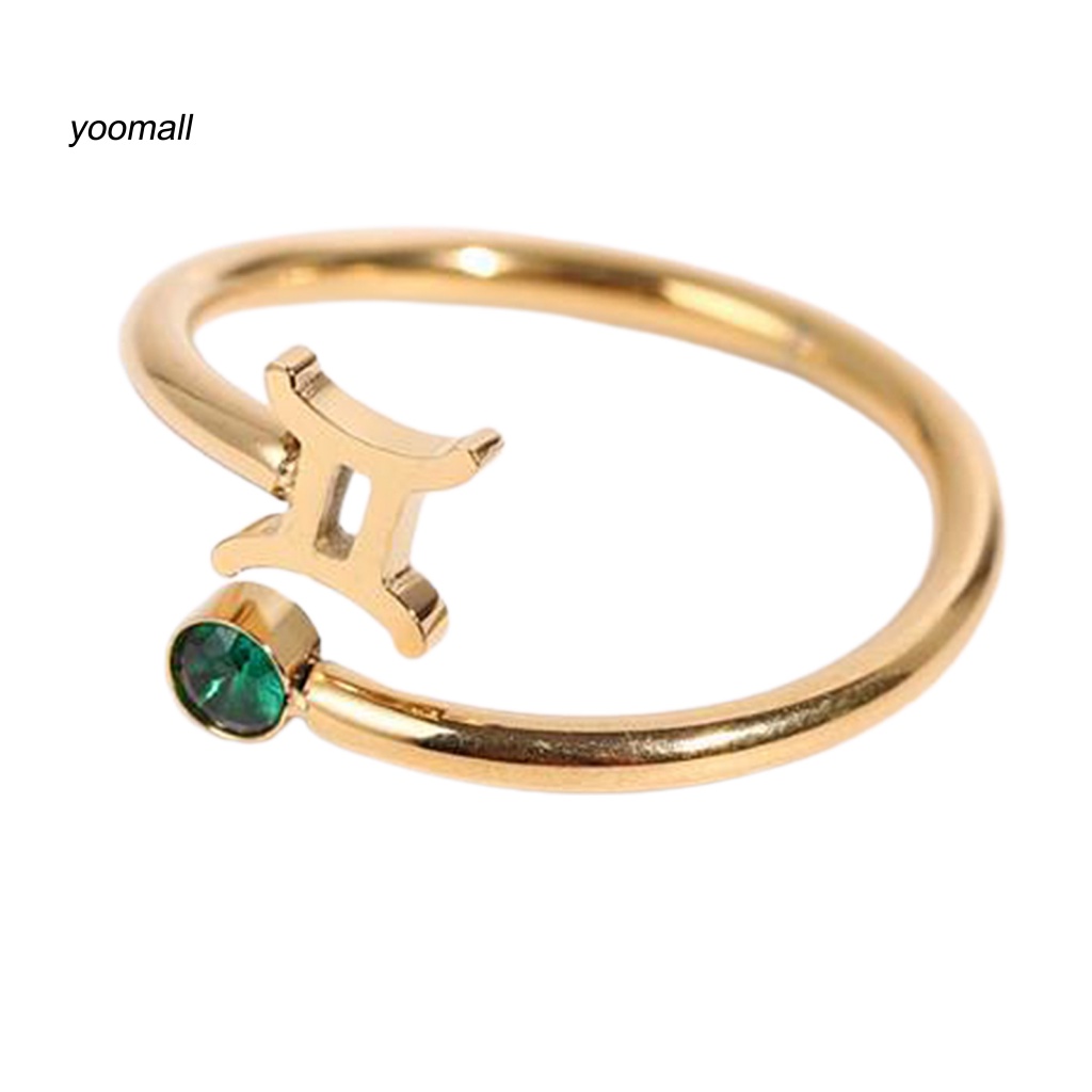 Yo / Nhẫn Đính Đá Chòm Sao Cổ Điển Thời Trang Mặc Hàng Ngày Cho Nữ