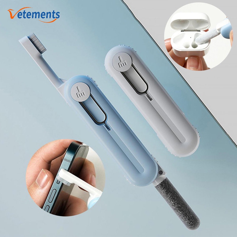Bàn Chải Mini Vệ Sinh Tai Nghe Điện Thoại 5 Trong 1 Đa Năng Chất Lượng Cao