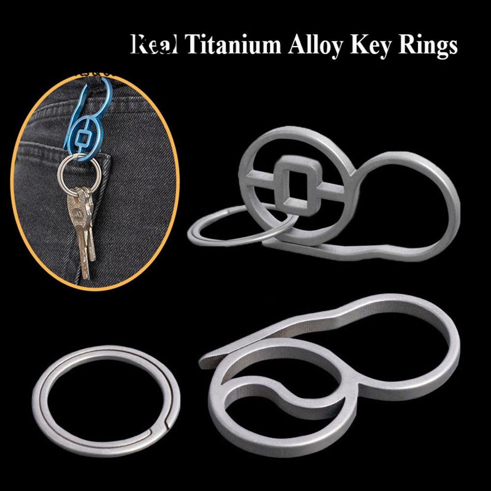 MUVAKO Móc Khóa Xe Hơi Bằng Hợp Kim Titan Chất Lượng Cao