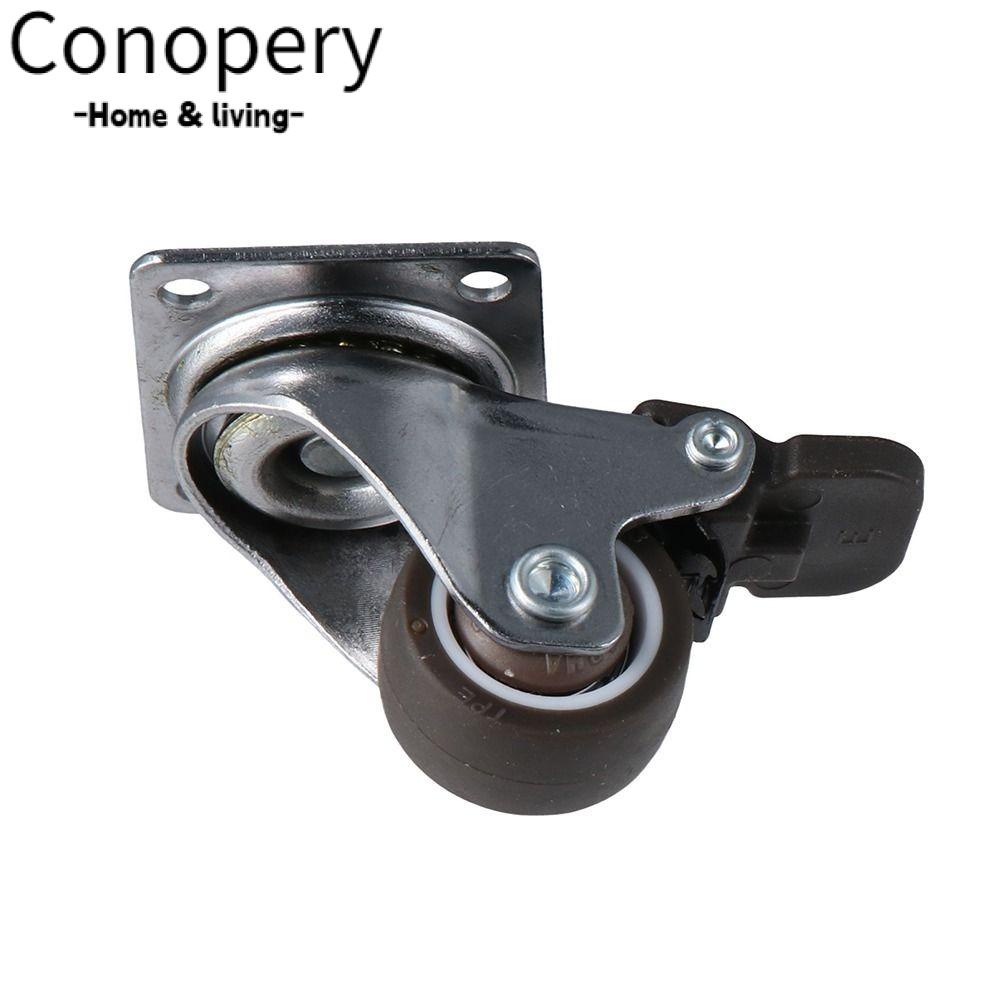 CONOPERY Bộ 4 Bánh Xe Cao Su Mềm 1 "Xoay 360 Độ