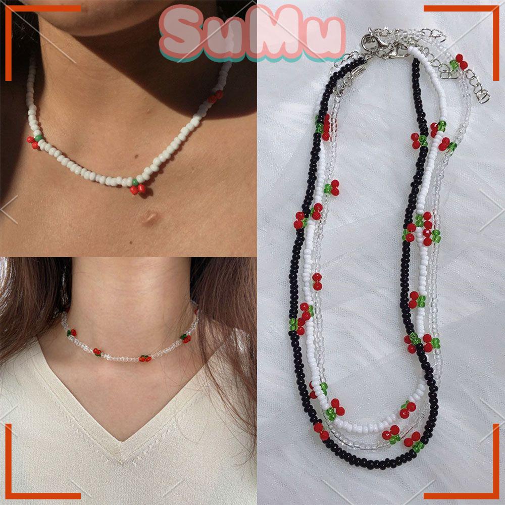 Vòng Cổ Xỏ Hạt Phong Cách Boho Kiểu Mới
