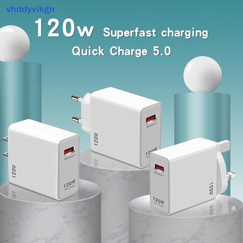 Bộ Sạc Nhanh VHDD 120W USB Chuyên Dụng Cho iPhone Xiaomi Samsung