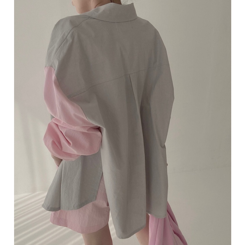 Áo Sơ Mi Tay Dài Chống Nắng In Chữ Phong Cách Hàn Quốc Thời Trang Mùa Hè Cho Nữ