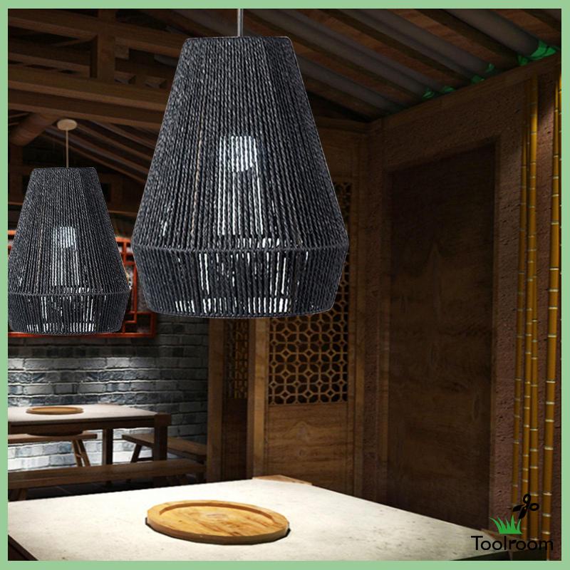 Vỏ Bọc Đèn Lồng Dạng Dây Bện Phong Cách Mộc Mạc Cổ Điển