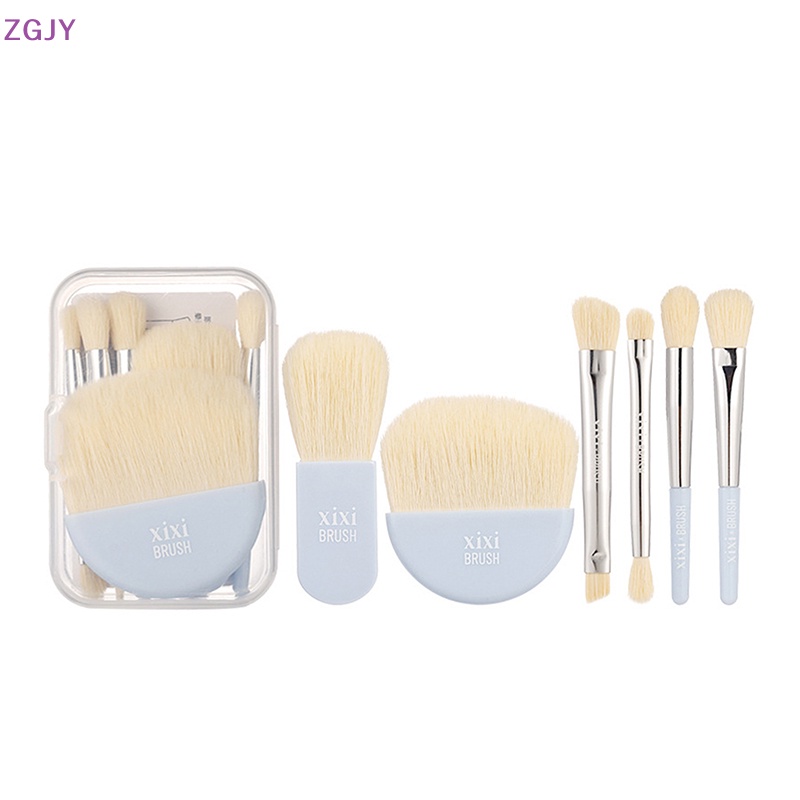 Set 6 Cọ Trang Điểm Mini Kèm Hộp Đựng Tiện Lợi Dành Cho Nữ Mới