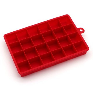 New 24 Grids Silicone Ice Cube Tray Large Square Ice Cube Maker Mould DIY
