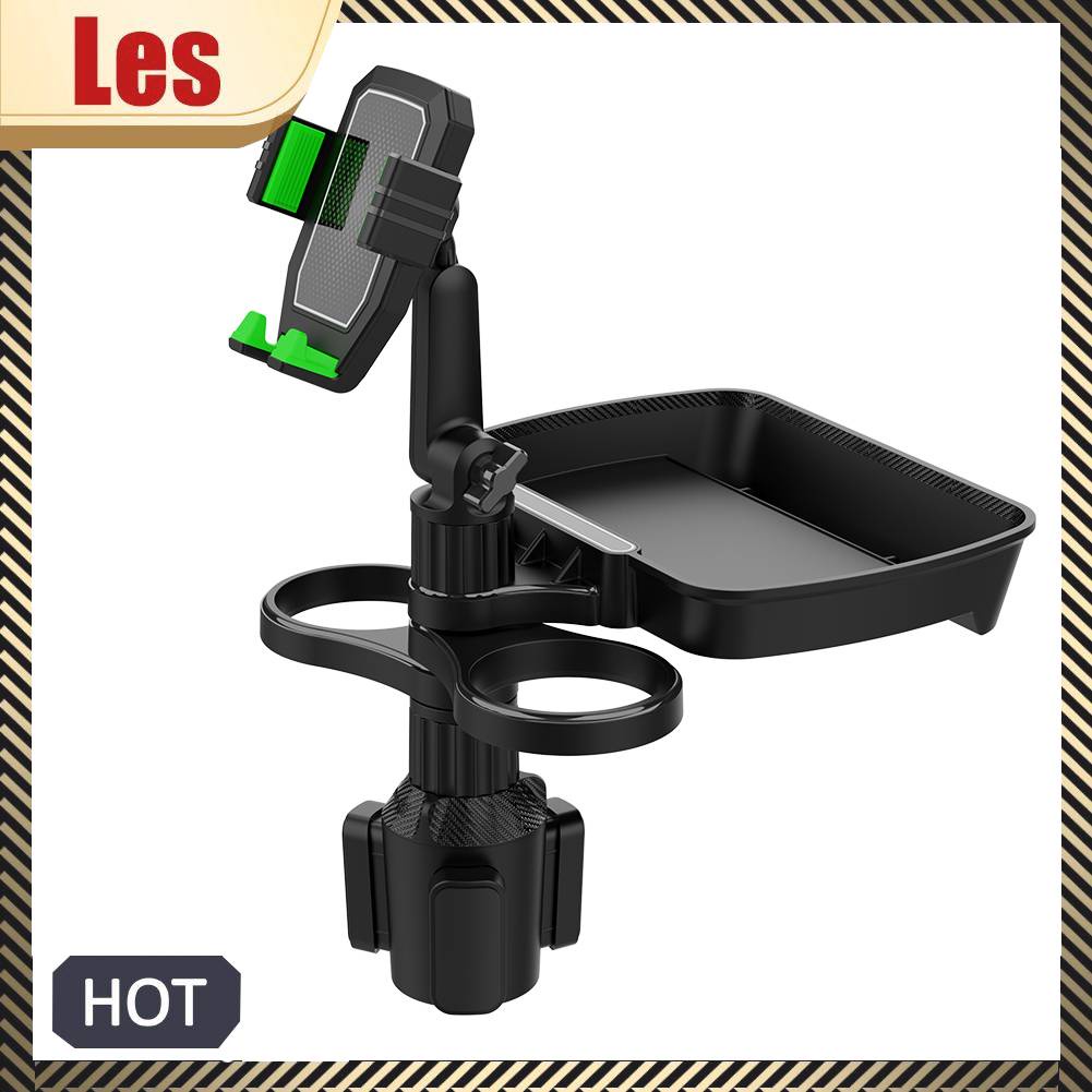 Giá Đỡ Điện Thoại / Cốc Nước 4 Trong 1 Xoay 360 Độ Tiện Dụng Cho Xe Hơi