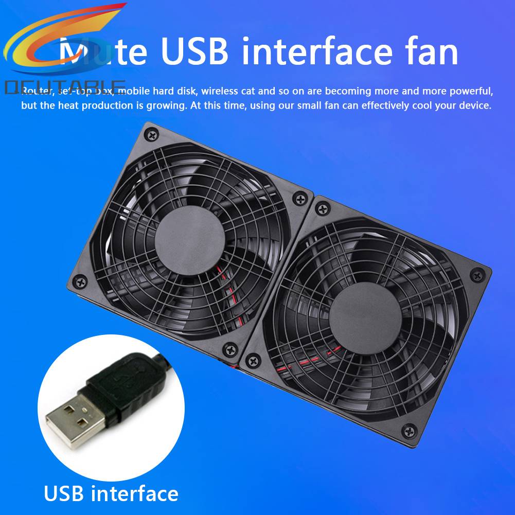 Bộ Định Tuyến Quạt Tản Nhiệt Làm Mát Hộp TV Không Dây Kép