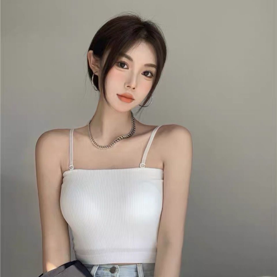 COZOK Áo Sát Nách Màu Trơn Thời Trang Quyến Rũ Cho Nữ