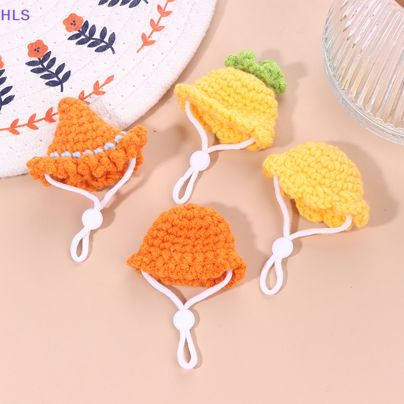 1 Mô Hình Mũ Dệt Kim Mini Hình Động Vật Hoạt Hình Tỉ Lệ 1: 12 Trang Trí Nhà Búp Bê / Chuột Hamster