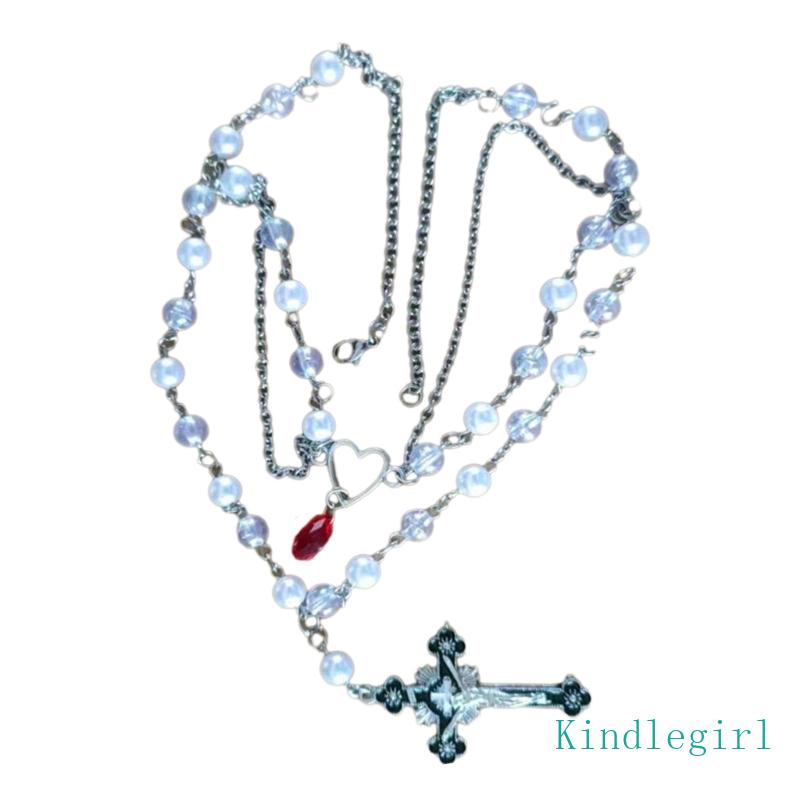 Vòng cổ Nhiều Lớp Mặt Thánh Giá Thời Trang Cao Cấp Cho Nữ