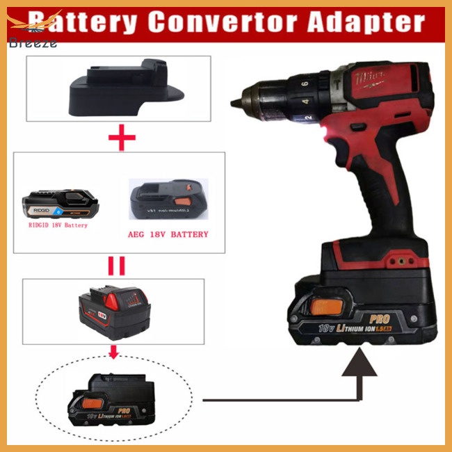 Bộ Chuyển Đổi Pin Lithium 18v 18v Tương Thích Với Milwaukee