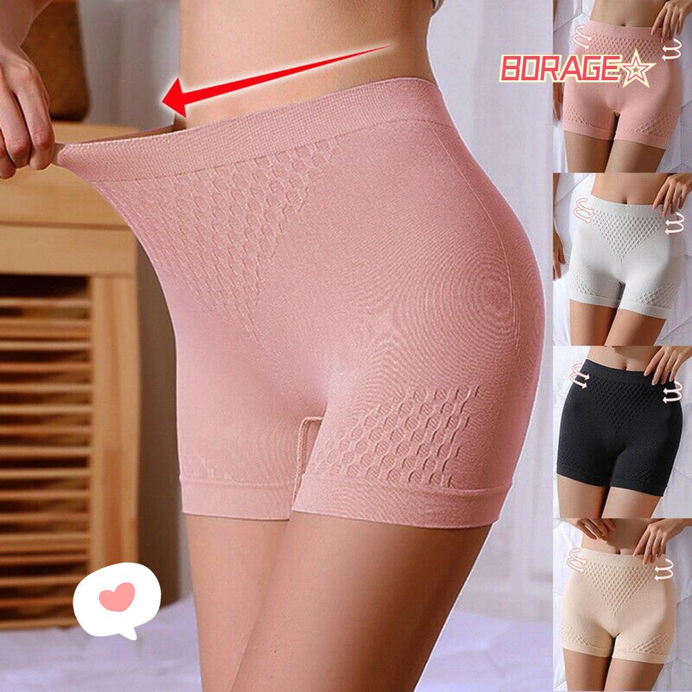 BORAG Quần Short Lưng Cao Định Hình An Toàn Co Giãn Thoáng Khí Cho Nữ
