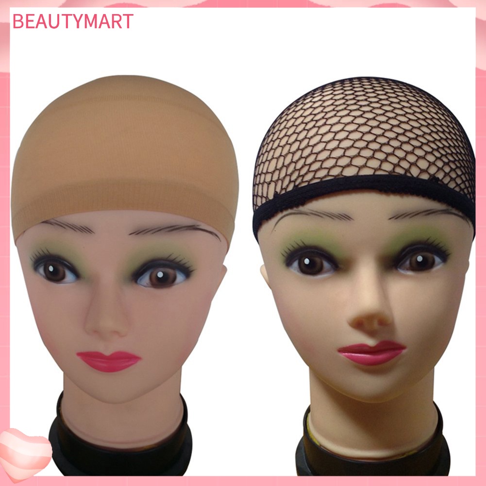 Bộ 3 Mũ Lưới Đội Tóc Giả Bằng Nylon Độ Co Giãn Cao Thời Trang Cho Nữ