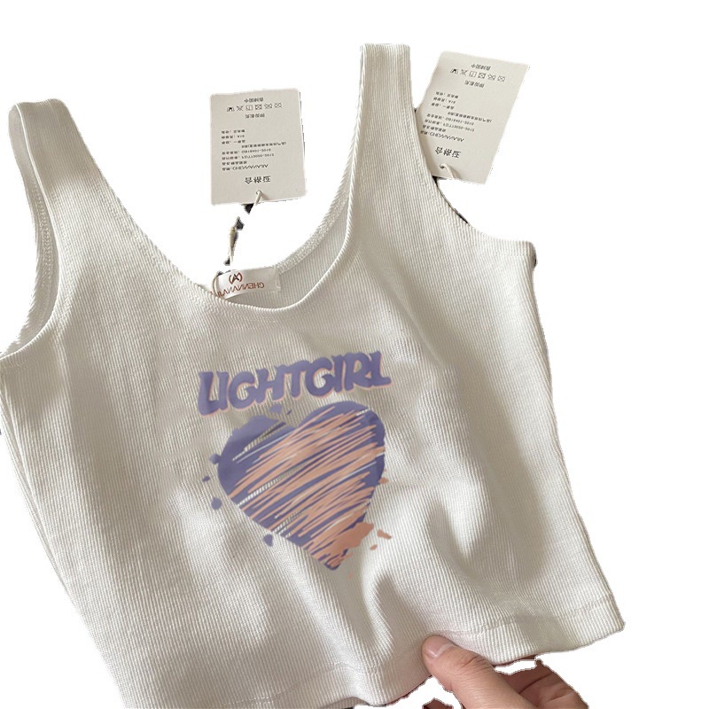 Áo Hai Dây Dáng Ôm Ngắn Màu Trắng Thiết Kế Mới Thời Trang Mùa Hè Cho Nữ