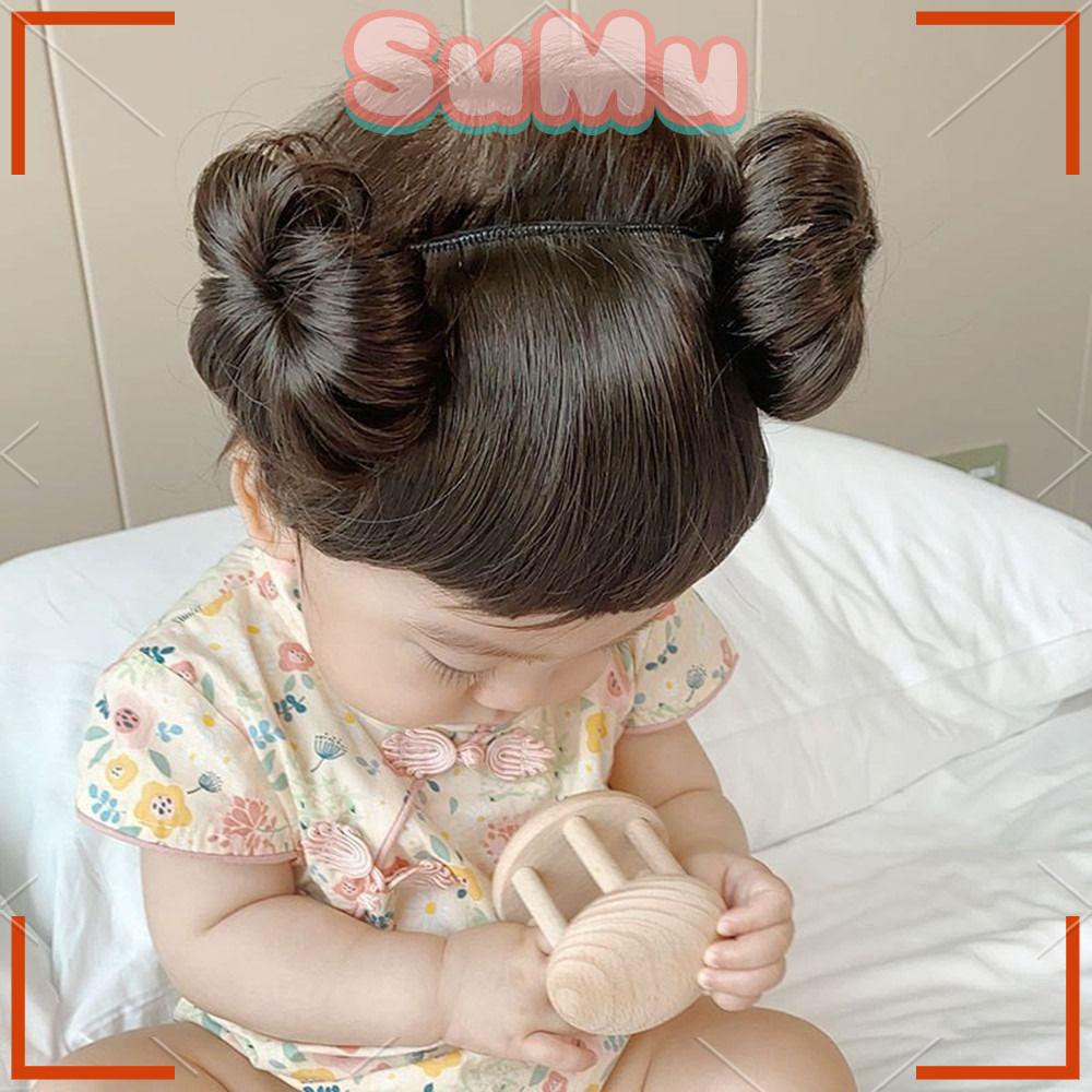 SUMU Băng BuộC ĐầU ĐíNh TóC Giả Dễ Thương Cho Bé GáI