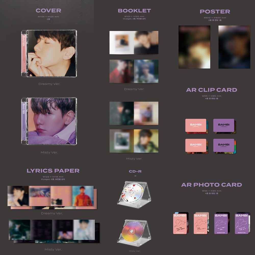 BAEKHYUN- BAMBI  Jewel Case Ver.