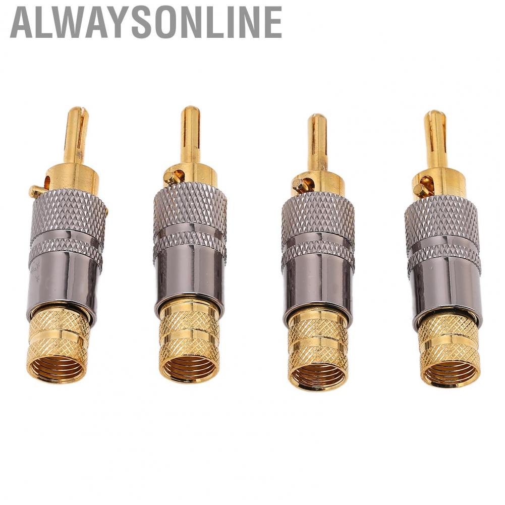Alwaysonline Banana Speaker Plugs Plug HIFI Cable Connector For 8.7mm NEW