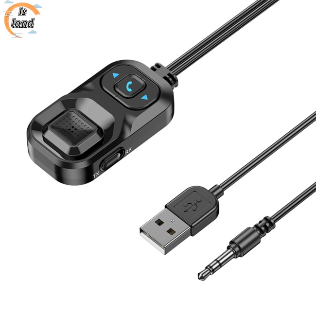 Bộ Truyền Nhận Tín Hiệu Âm Thanh Bluetooth Không Dây 2 Trong 1 Giắc Cắm 3.5mm Hỗ Trợ Gọi Điện Cho Xe Hơi