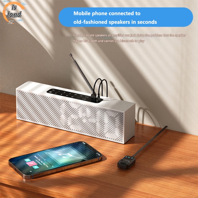 Bộ Truyền Nhận Tín Hiệu Âm Thanh Bluetooth Không Dây 2 Trong 1 Giắc Cắm 3.5mm Hỗ Trợ Gọi Điện Cho Xe Hơi