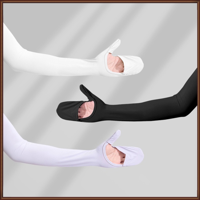 Găng Tay Chống Nắng Và Tia Uv Bằng Lụa Lạnh Mỏng Thời Trang Mùa Hè Cho Nữ