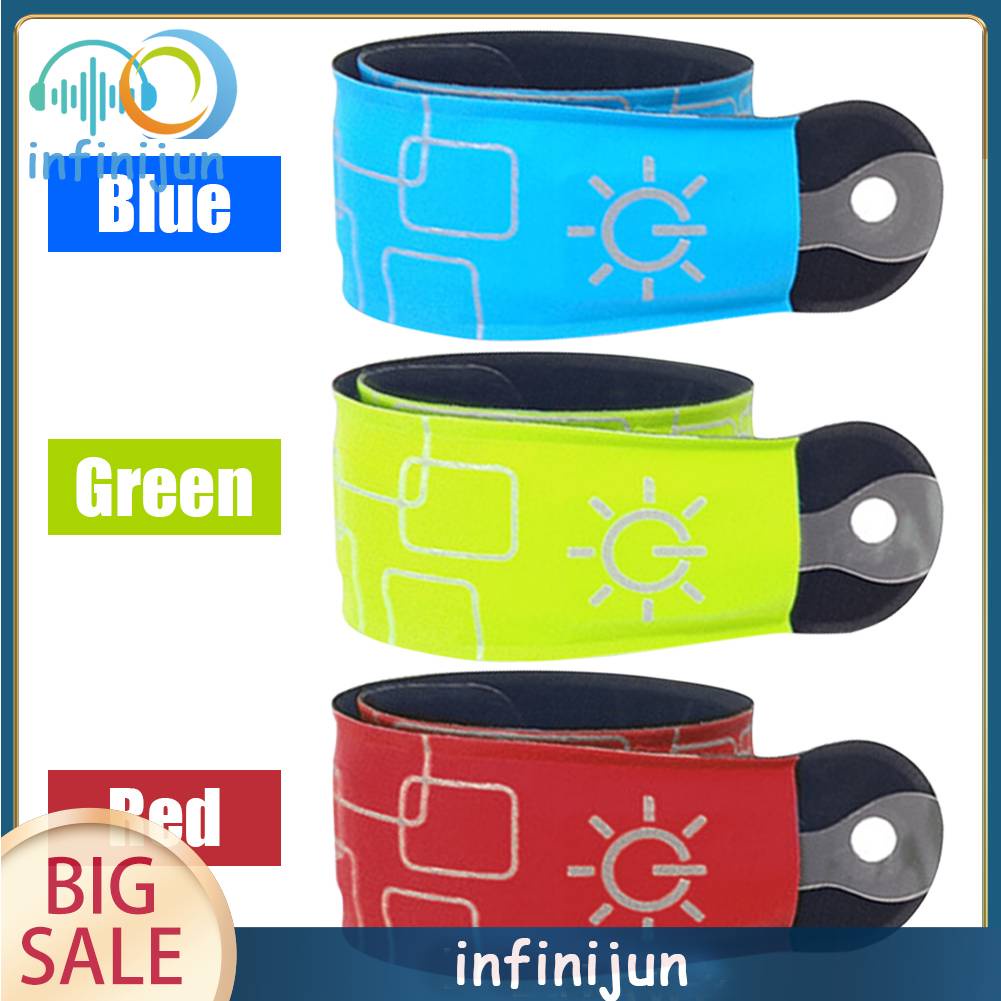 Vòng Đeo Tay Đèn LED Phản Quang An Toàn Cho Chạy Bộ