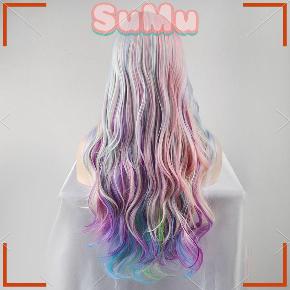 SUMU Bộ Tóc Giả Bằng Sợi Tổng Hợp Chịu Nhiệt Độ Cao Thời Trang