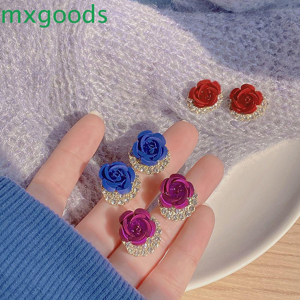 MXGOODS Hoa Tai Hình Hoa Hồng Ngọt Ngào Dành Cho Nữ