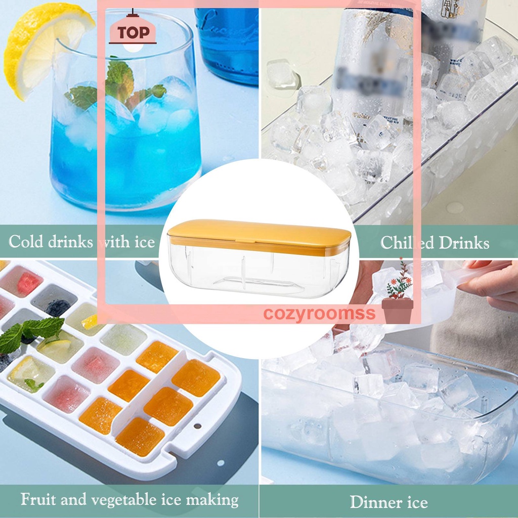 Khay Silicone Làm Đá Viên 24 / 48 Ô Chống Rò Rỉ