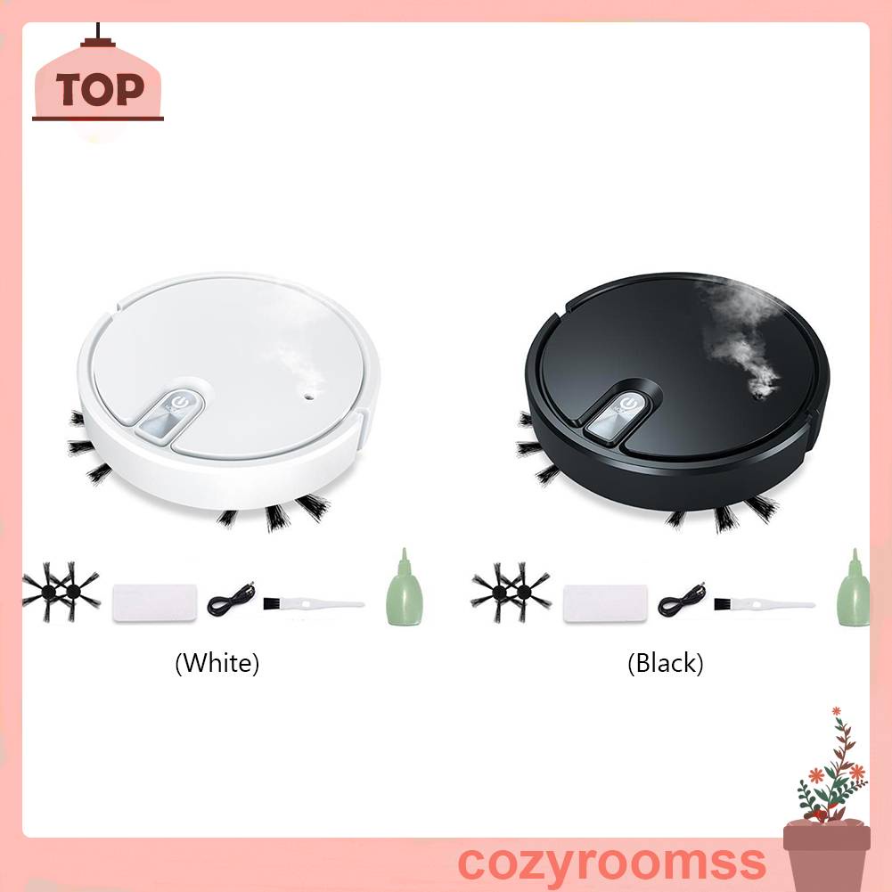 Máy Hút Bụi Tự Động 1200Mah Có Thể Sạc Lại Kèm Phụ Kiện