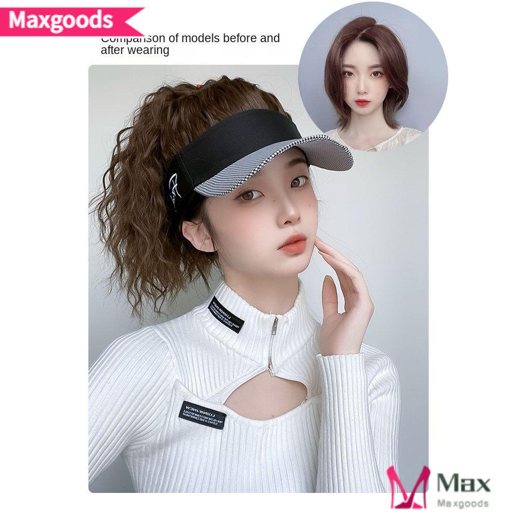 MAXG Tóc Giả Tự Nhiên Chịu Nhiệt Cao Cấp Có Mũ Trùm Tiện Dụng