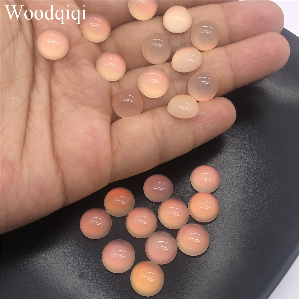 Set 50 Hạt Nhựa Mắt Mèo 6mm / 10mm Nhiều Màu Sắc Dùng Làm Trang Sức Thủ Công