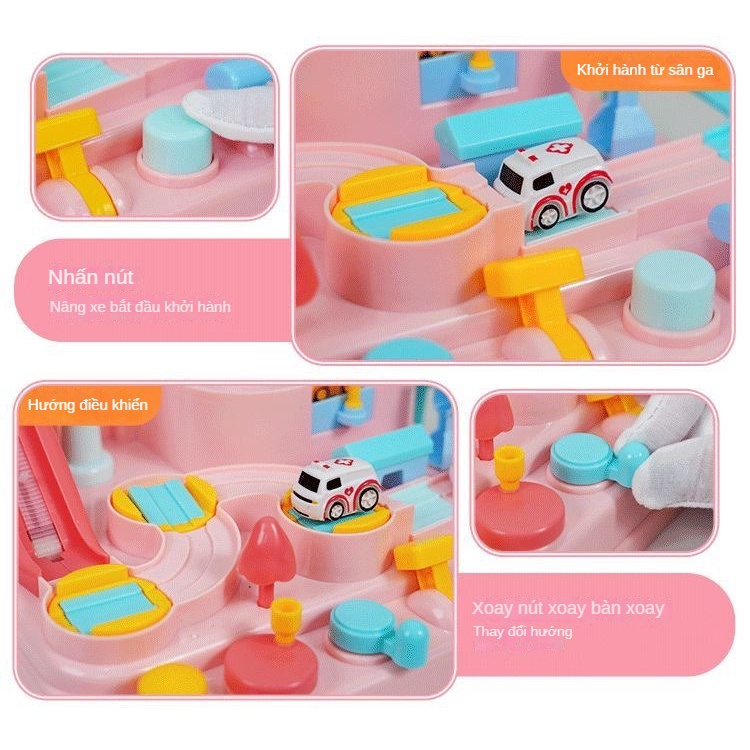 Bộ Đồ Chơi Đường Ray Xe Lửa Luyện Tập Trí Não Cho Bé