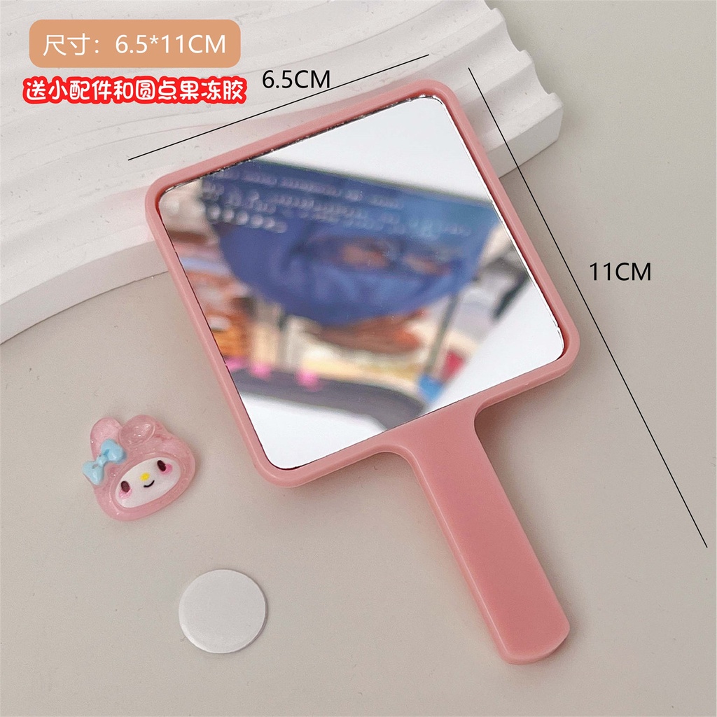 Gương Trang Điểm Cầm Tay Họa Tiết Hoạt Hình Dễ Thương Xinh Xắn