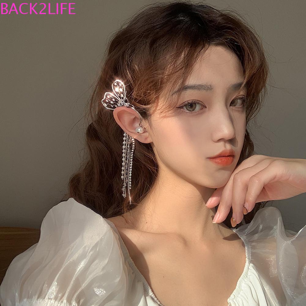 BACK2LIFE Bông Tai Đính Đá Thời Trang Dành Cho Nữ